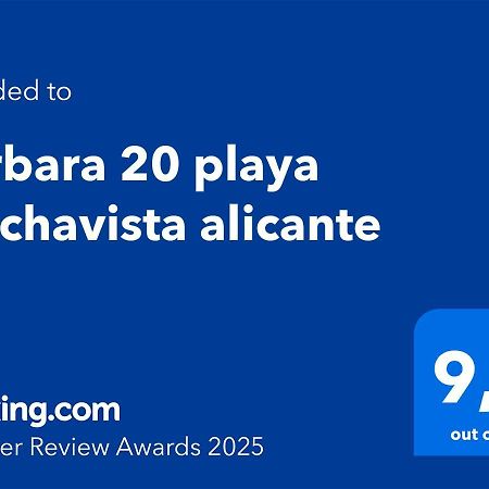 Barbara 20 Playa Muchavista Alicante Кампелло Экстерьер фото